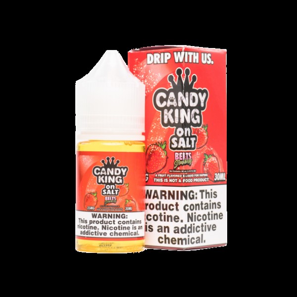 Belts Strawberry Salt E-Liquid 30ml by Candy King on Salt E-Juice