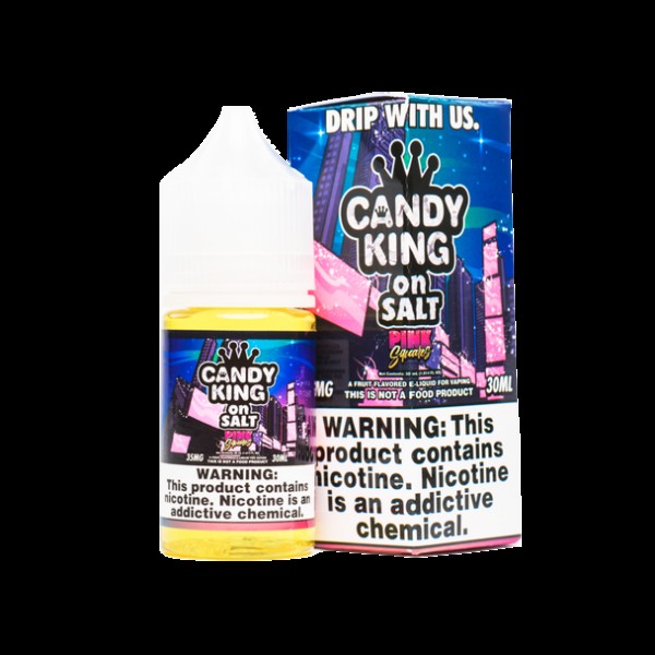 Pink Squares Salt E-Liquid 30ml by Candy King on Salt E-Juice