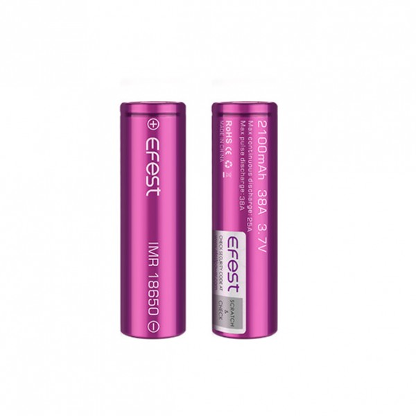 Efest 18650 2100mAh 38A Battery (Pack of 2)