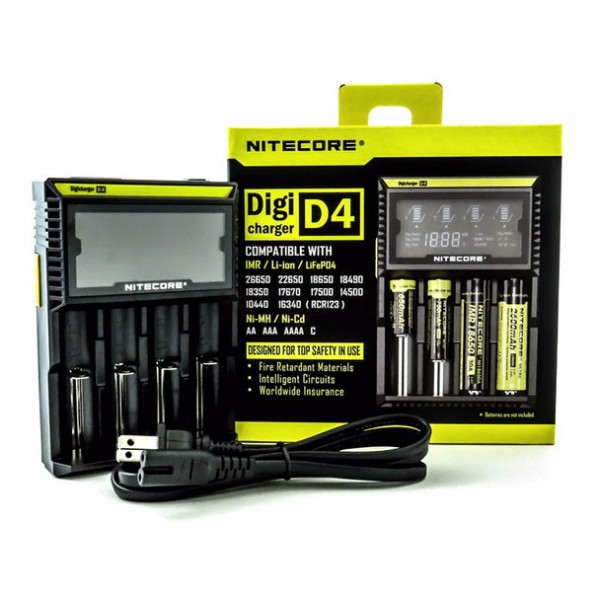 NiteCore D4 Battery Charger - 4 Bay