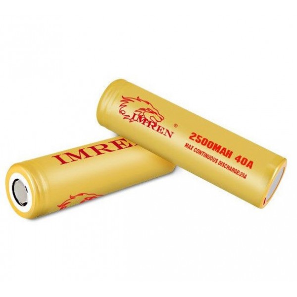 Imren 18650 2500mAh 40A IMR Battery  (Pack of 2)