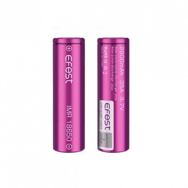 Efest 18650 2900mAh 35A IMR Battery (Pack of 2)