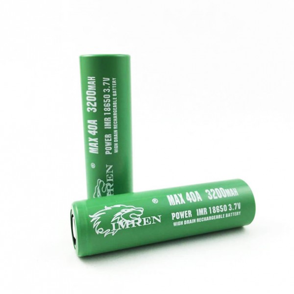 Imren 18650 3200mAh 40A IMR Battery (Pack of 2)