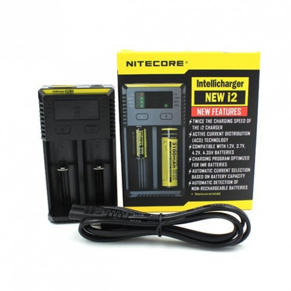 NiteCore i2 IntelliCharger Battery Charger - 2 Bay