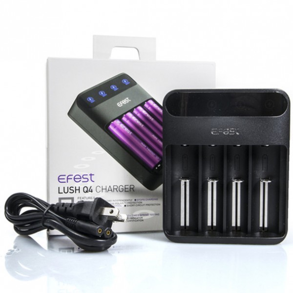 Efest LUSH Q4 Intelligent LED Battery Charger - 4 Bay