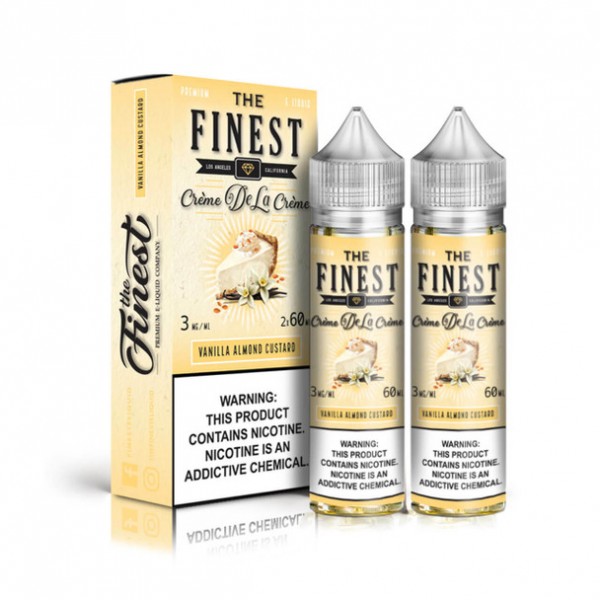 The Finest Creme De La Creme Vanilla Almond Custard 2 x 60ml E-Liquid