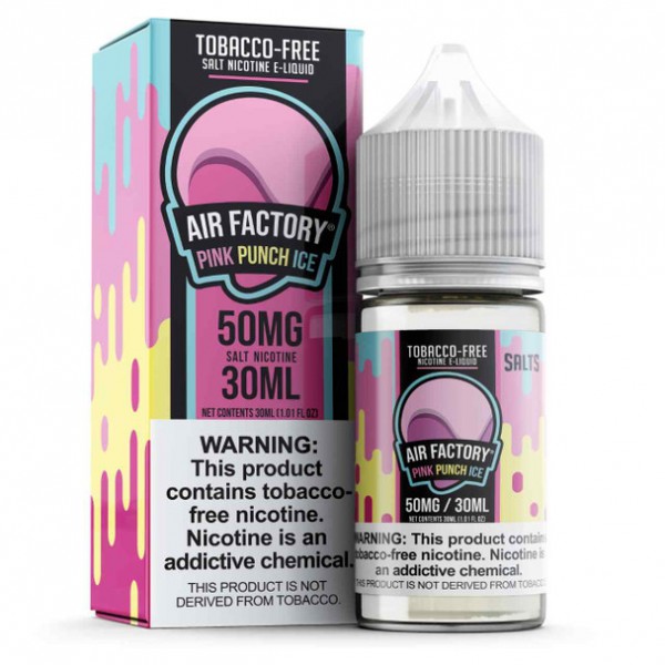 Air Factory Salts Pink Punch Ice Tobacco Free Nicotine 30ml E-Juice