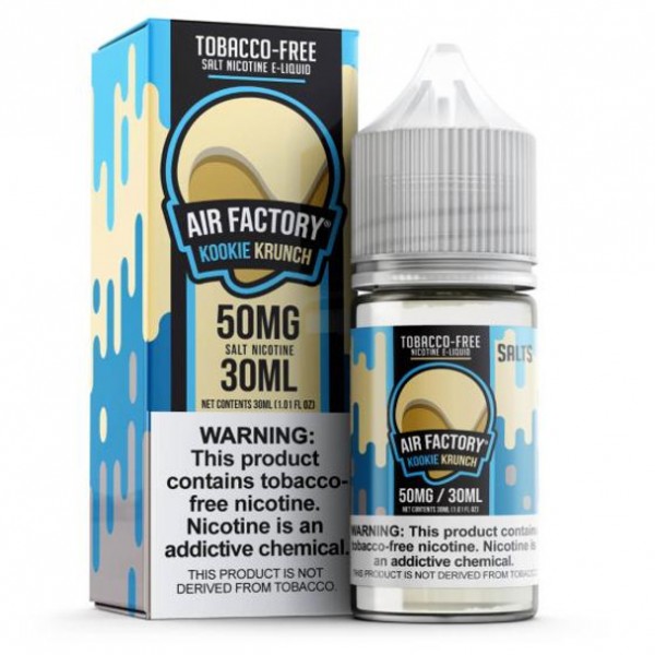Air Factory Salts Kookie Krunch Tobacco Free Nicotine 30ml E-Juice