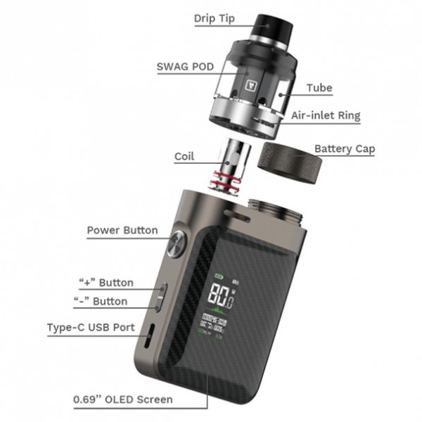 Vaporesso SWAG PX80 Mod Kit